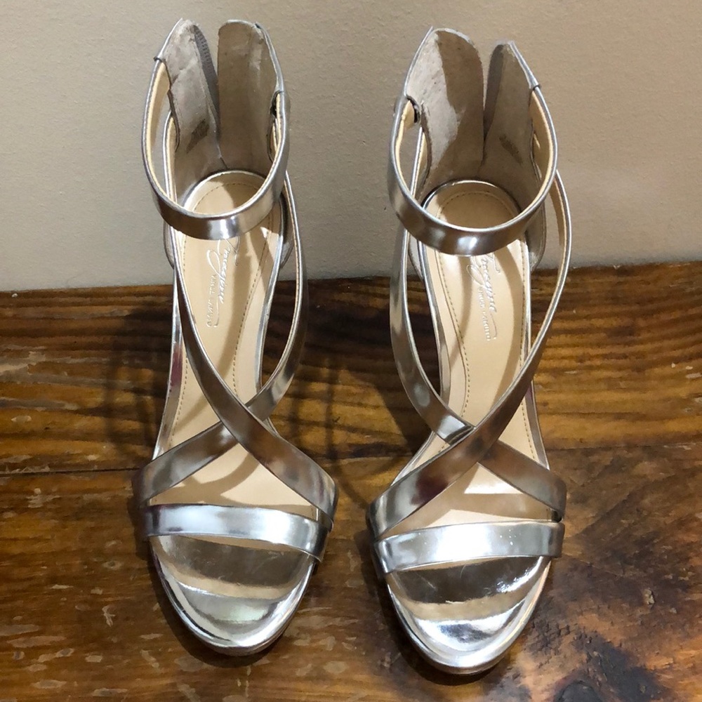 Plated stripped Sandals!!